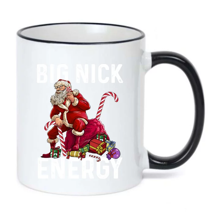 Big Nick Energy Santa Naughty Adult Humor Funny Christmas Gift Black Color Changing Mug