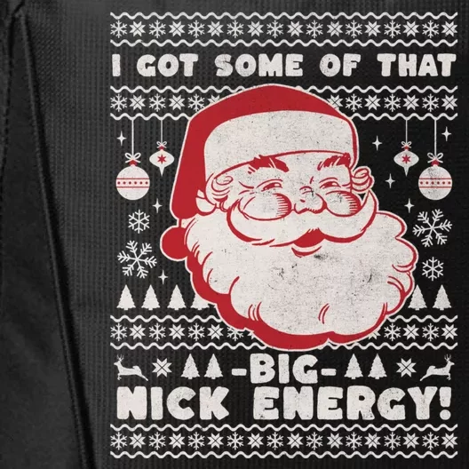 Big Nick Energy Funny Father Christmas City Backpack