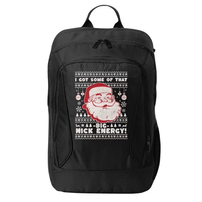 Big Nick Energy Funny Father Christmas City Backpack