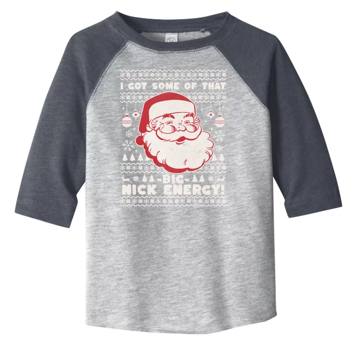 Big Nick Energy Funny Father Christmas Toddler Fine Jersey T-Shirt