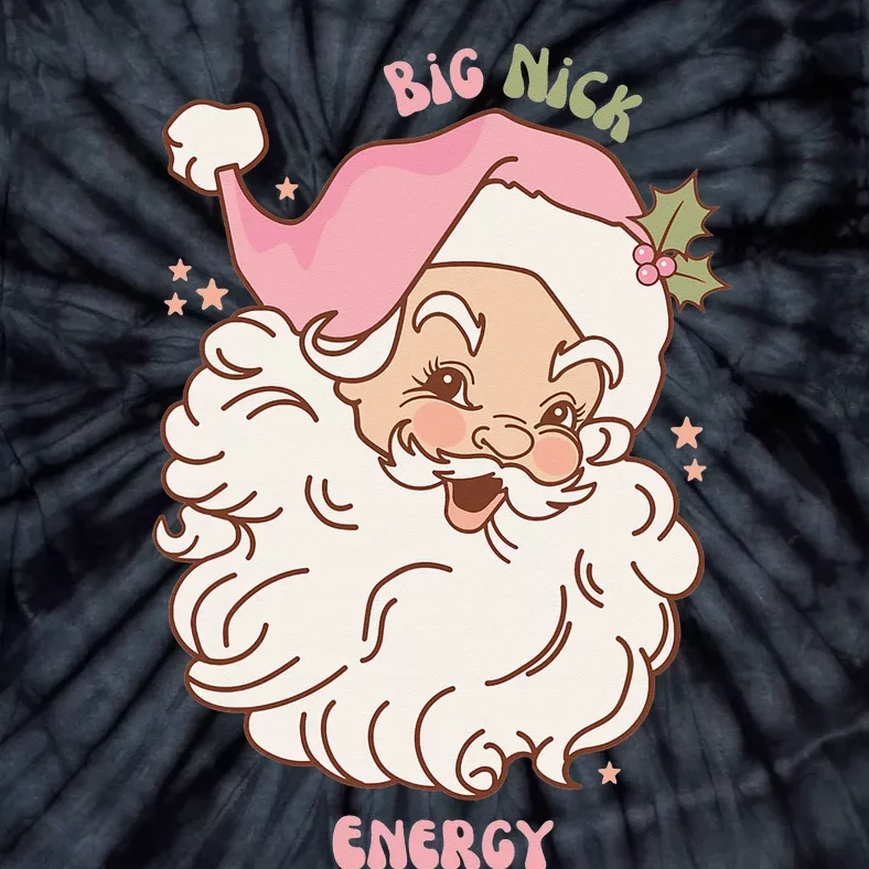 Big Nick Energy Shirt Santa Xmas Funny Christmas Tie-Dye T-Shirt