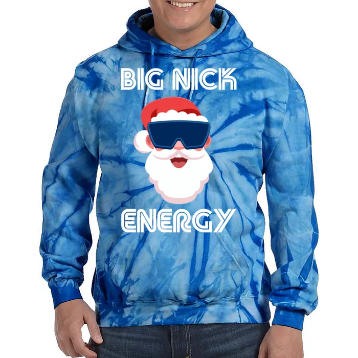 Big Nick Energy Santa Gift Tie Dye Hoodie