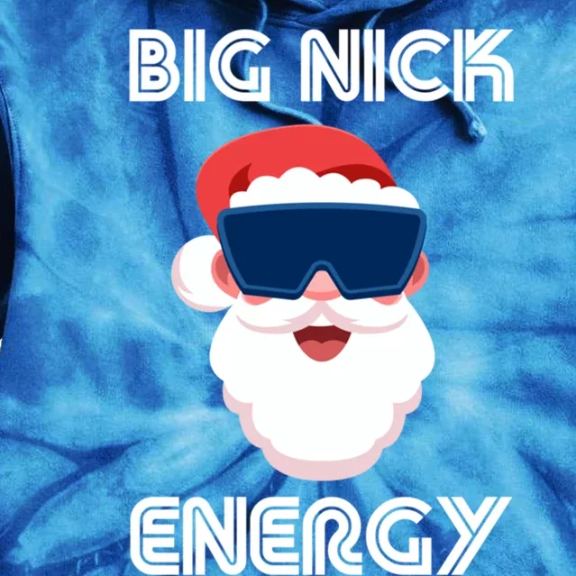 Big Nick Energy Santa Gift Tie Dye Hoodie