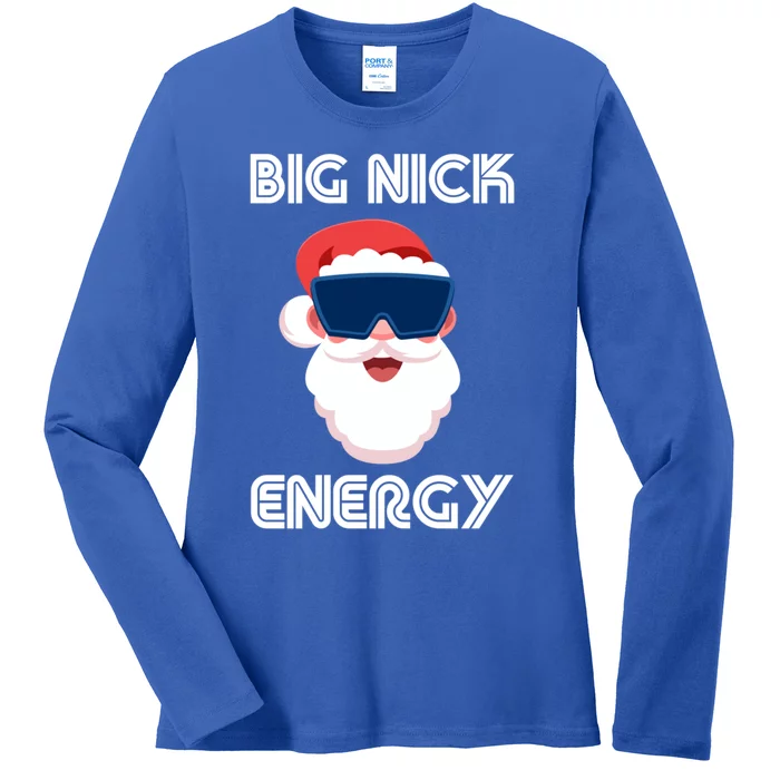 Big Nick Energy Santa Gift Ladies Long Sleeve Shirt