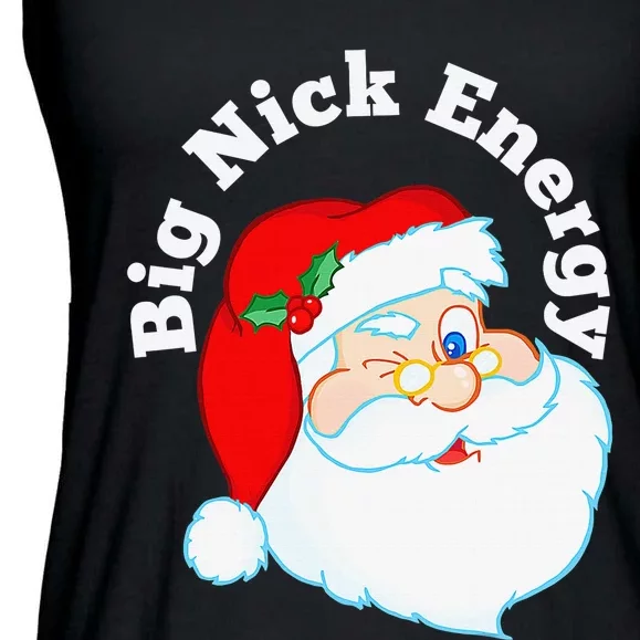 Big Nick Energy Funny Xmas Santa Claus Saint Nicholas Ladies Essential Flowy Tank