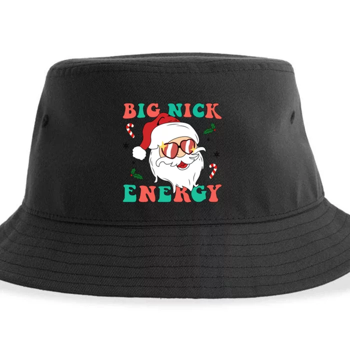 Big Nick Energy Santa Claus Funny Christmas Sustainable Bucket Hat