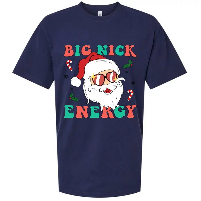 Big Nick Energy Santa Claus Funny Christmas Sueded Cloud Jersey T-Shirt