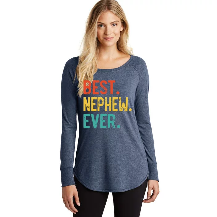 Best Nephew Ever Father's Day Nephew Women's Perfect Tri Tunic Long Sleeve Shirt