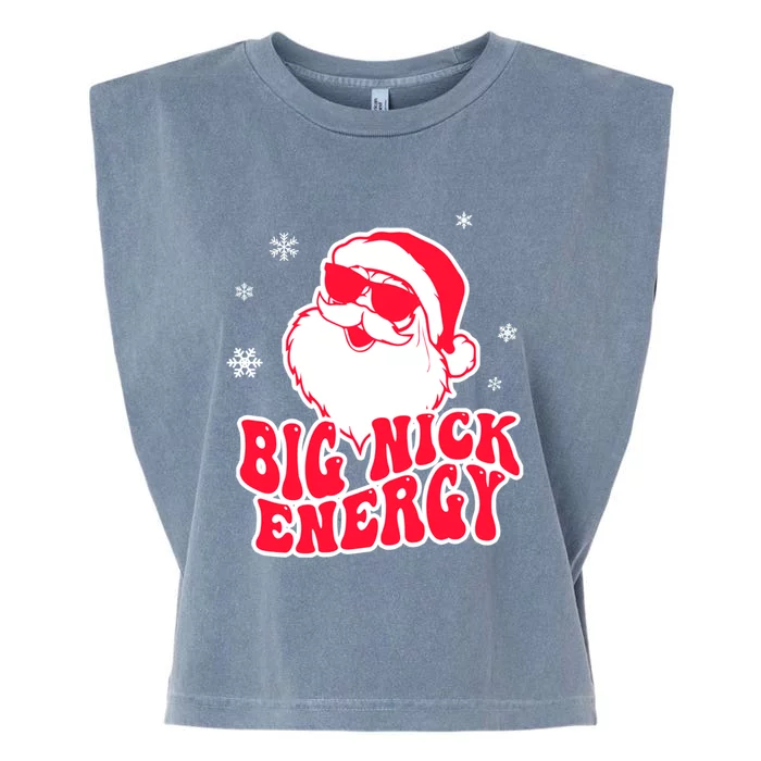 Big Nick Energy Gift Christmas Reindeer Gift Cute Xmas Cute Gift Garment-Dyed Women's Muscle Tee