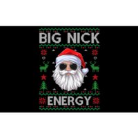 Big Nick Energy Santa Claus Ugly Christmas Sweater Bumper Sticker