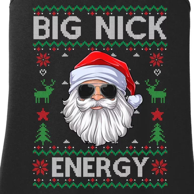 Big Nick Energy Santa Claus Ugly Christmas Sweater Ladies Essential Tank