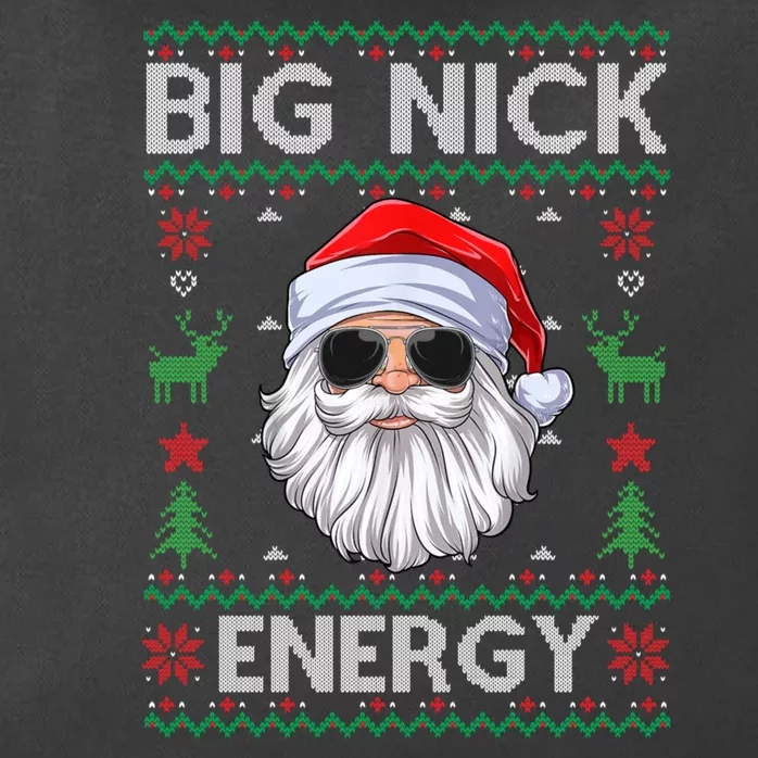 Big Nick Energy Santa Claus Ugly Christmas Sweater Zip Tote Bag