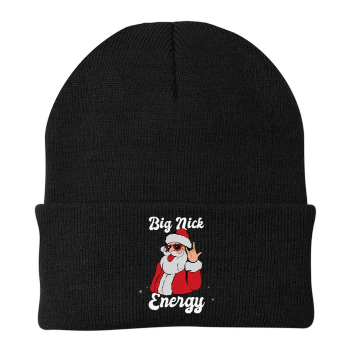 Big Nick Energy Funny Xmas Christmas Knit Cap Winter Beanie