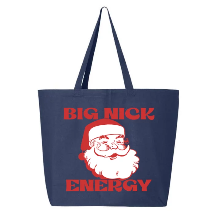 Big Nick Energy Vintage Santa Claus Christmas Meme Gift 25L Jumbo Tote