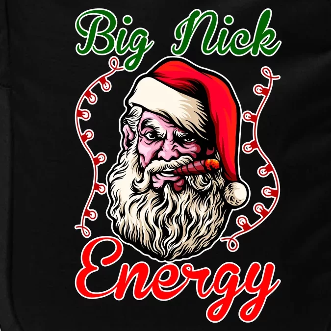 Big Nick Energy Santa Claus Smokin St. Nick Christmas Impact Tech Backpack