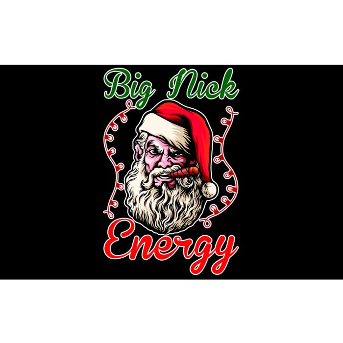 Big Nick Energy Santa Claus Smokin St. Nick Christmas Bumper Sticker