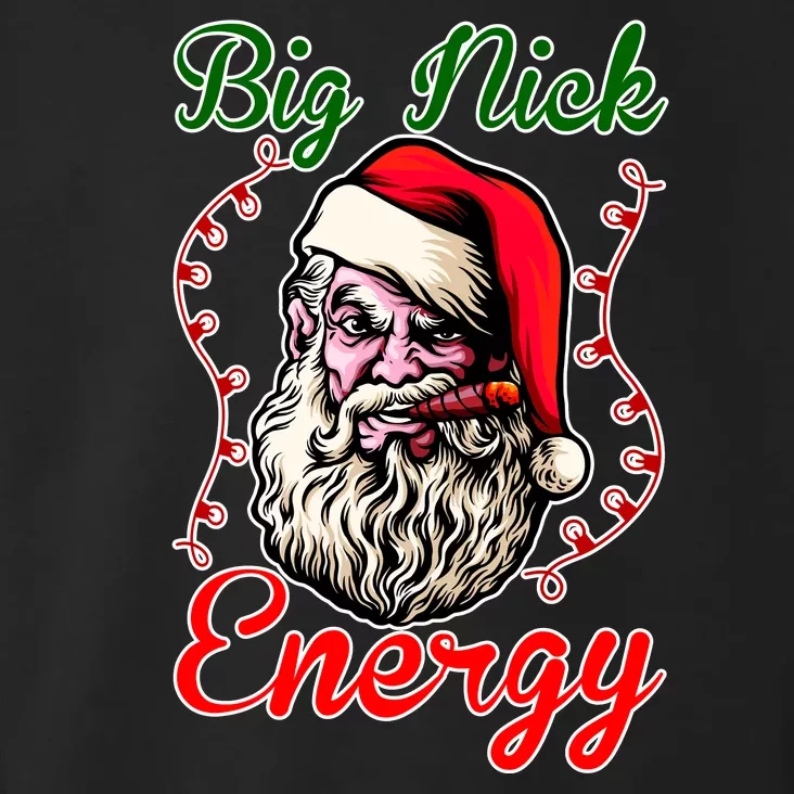 Big Nick Energy Santa Claus Smokin St. Nick Christmas Toddler Hoodie