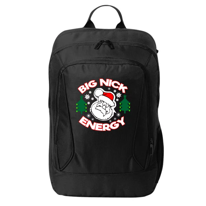 Big Nick Energy Santa Claus Snowflake Christmas City Backpack