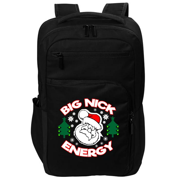 Big Nick Energy Santa Claus Snowflake Christmas Impact Tech Backpack