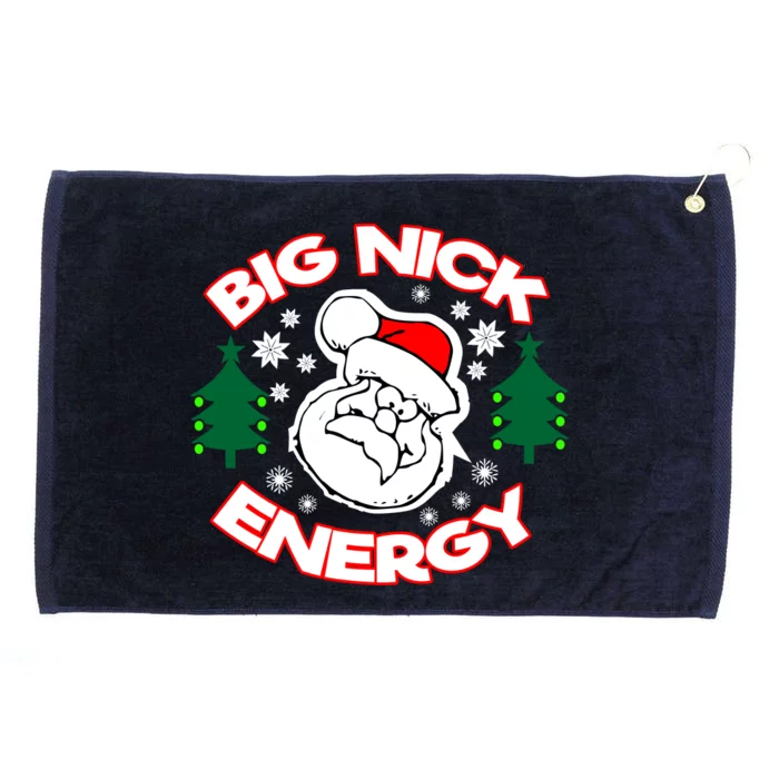 Big Nick Energy Santa Claus Snowflake Christmas Grommeted Golf Towel