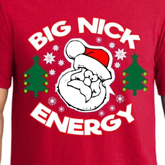 Big Nick Energy Santa Claus Snowflake Christmas Pajama Set