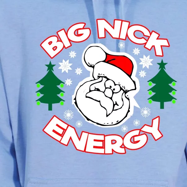 Big Nick Energy Santa Claus Snowflake Christmas Unisex Surf Hoodie