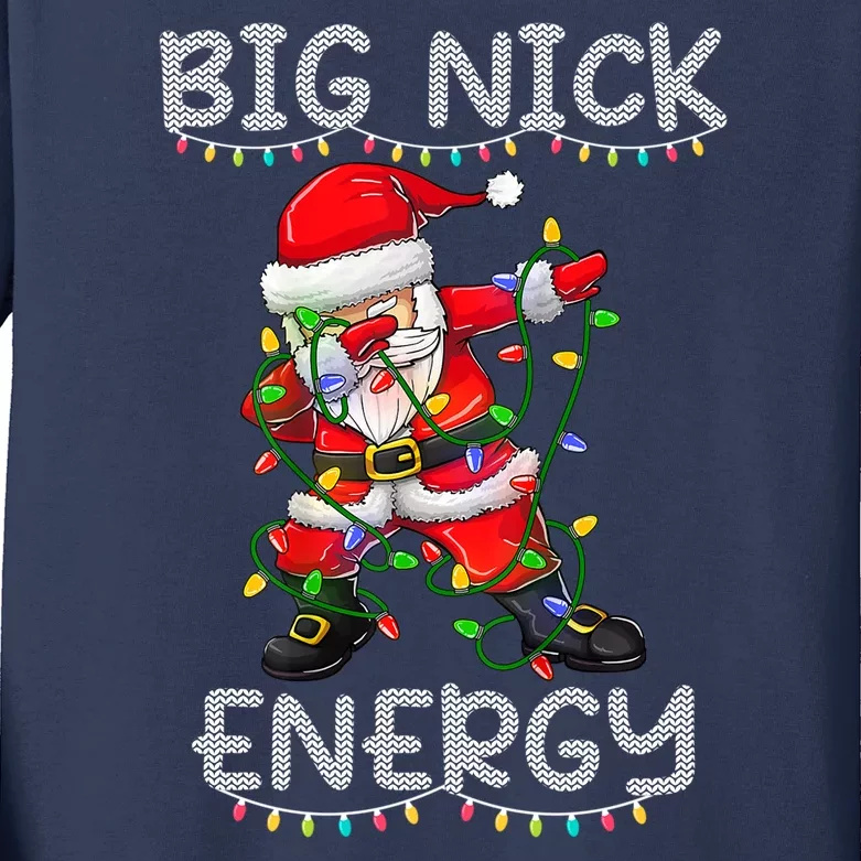 Big Nick Energy Holiday Xmas Kids Long Sleeve Shirt