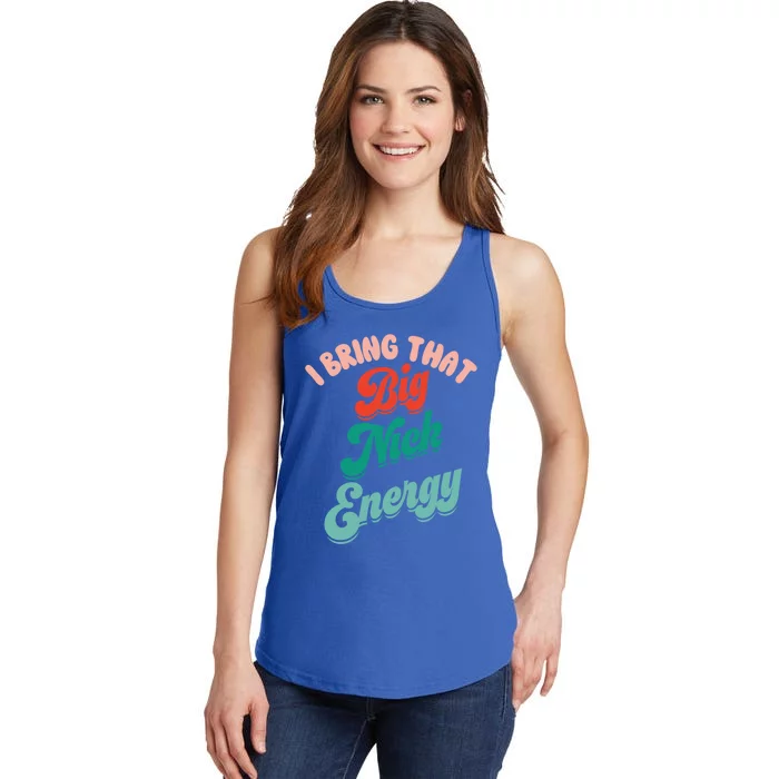 Big Nick Energy Santa Xmas Funny Christmas Retro Cool Gift Ladies Essential Tank