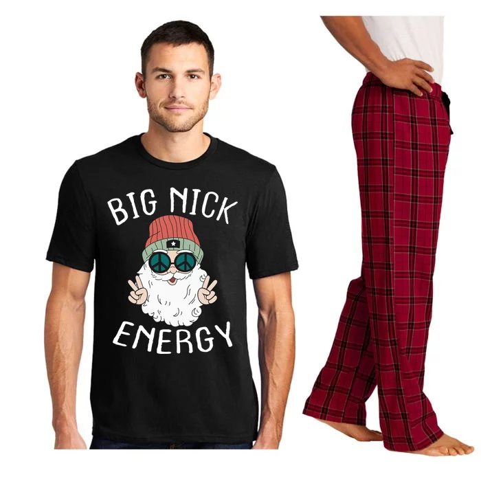 Big Nick Energy Funny Xmas Santa Claus Saint Nicholas Funny Gift Pajama Set