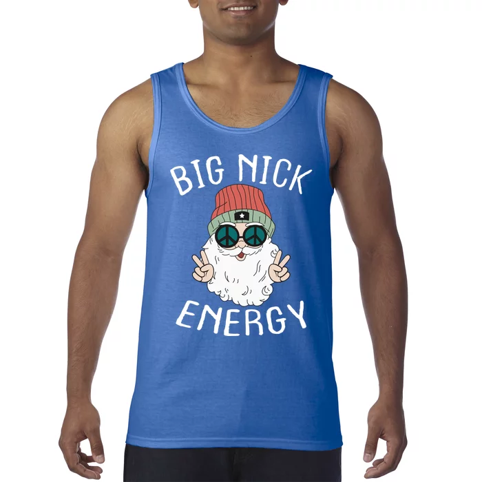 Big Nick Energy Funny Xmas Santa Claus Saint Nicholas Funny Gift Tank Top