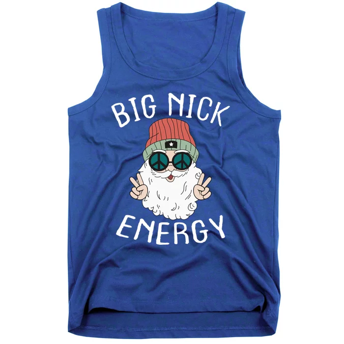 Big Nick Energy Funny Xmas Santa Claus Saint Nicholas Funny Gift Tank Top