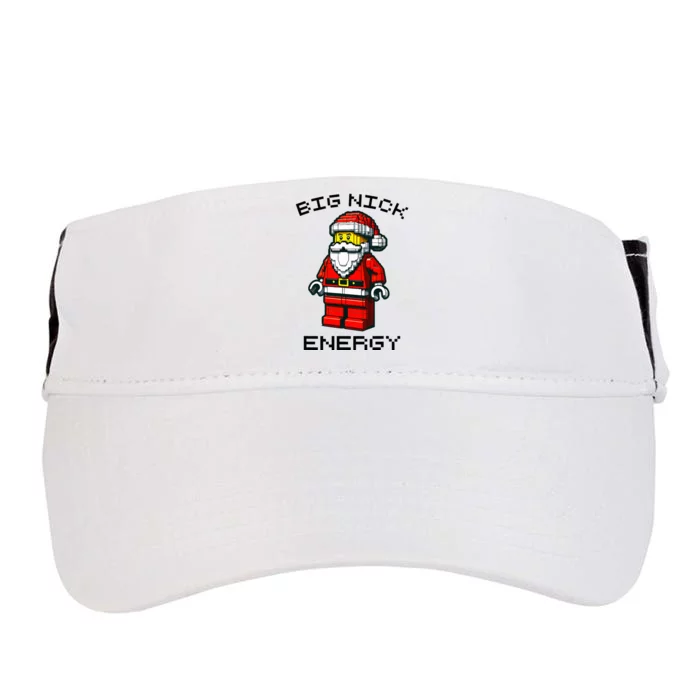 Big Nick Energy Santa Block Building Xmas Master Builder Adult Drive Performance Visor