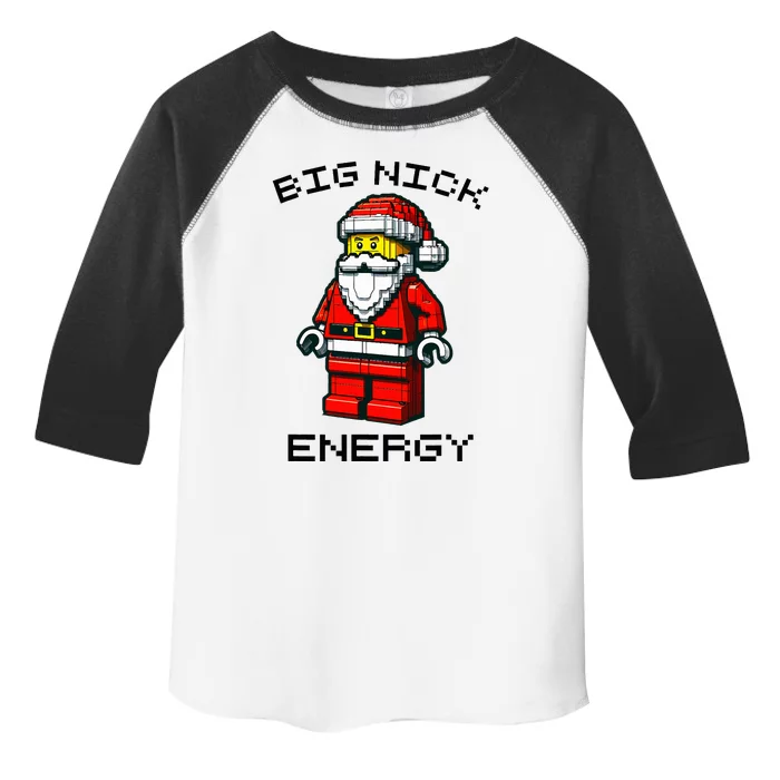 Big Nick Energy Santa Block Building Xmas Master Builder Toddler Fine Jersey T-Shirt