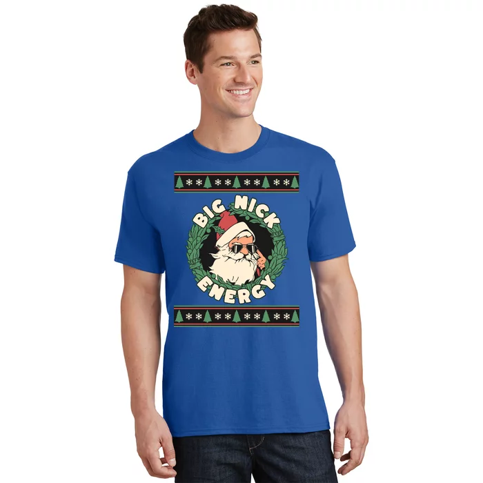 Big Nick Energy Christmas Santa Inappropriate Christmas Gift T-Shirt