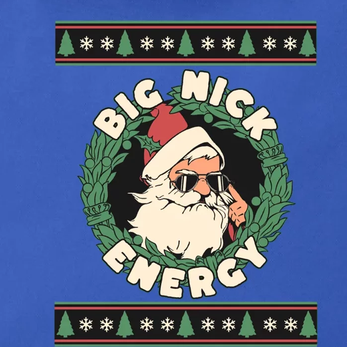 Big Nick Energy Christmas Santa Inappropriate Christmas Gift Zip Tote Bag