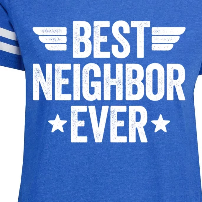 Best Neighbor Ever Cute Gift Enza Ladies Jersey Football T-Shirt