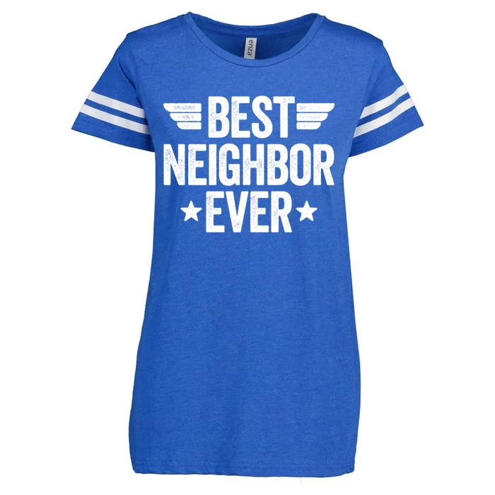 Best Neighbor Ever Cute Gift Enza Ladies Jersey Football T-Shirt