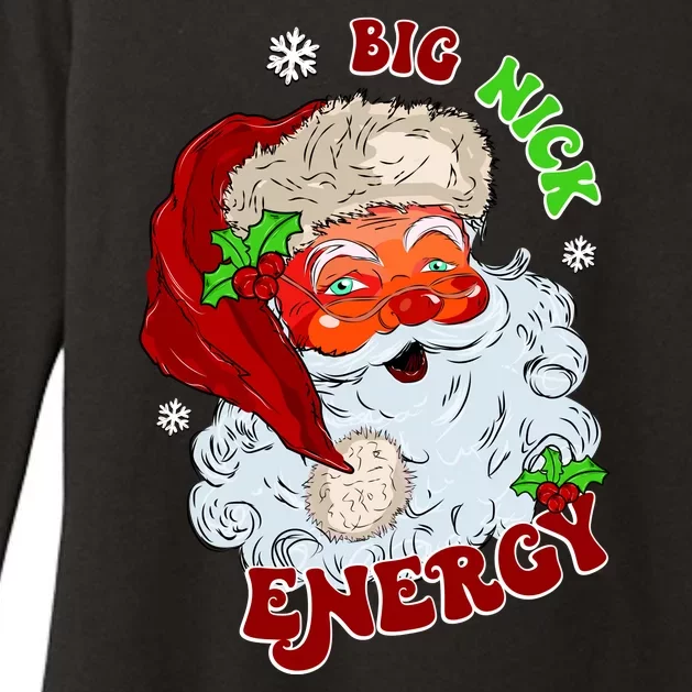 Big Nick Energy Classic Santa Claus Christmas Womens CVC Long Sleeve Shirt