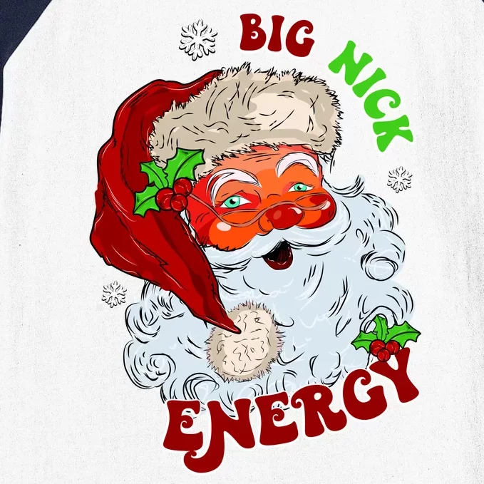 Big Nick Energy Classic Santa Claus Christmas Baseball Sleeve Shirt