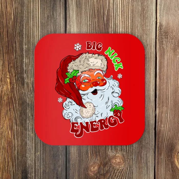 Big Nick Energy Classic Santa Claus Christmas Coaster