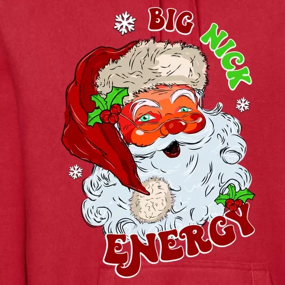 Big Nick Energy Classic Santa Claus Christmas Premium Hoodie