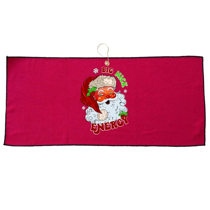 Big Nick Energy Classic Santa Claus Christmas Large Microfiber Waffle Golf Towel