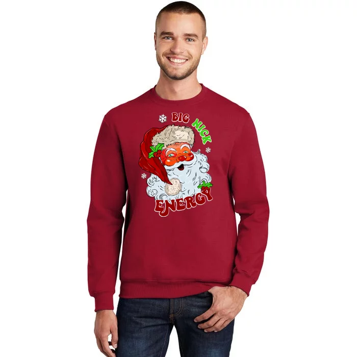 Big Nick Energy Classic Santa Claus Christmas Tall Sweatshirt