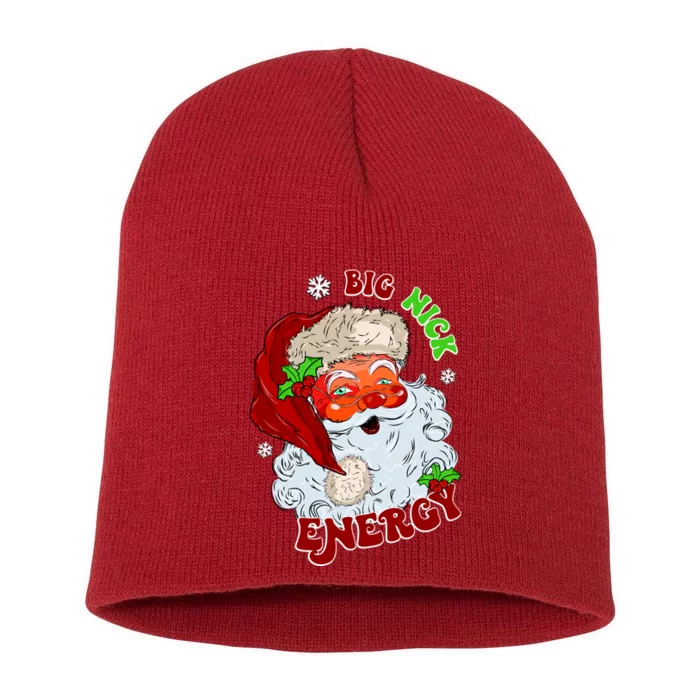 Big Nick Energy Classic Santa Claus Christmas Short Acrylic Beanie