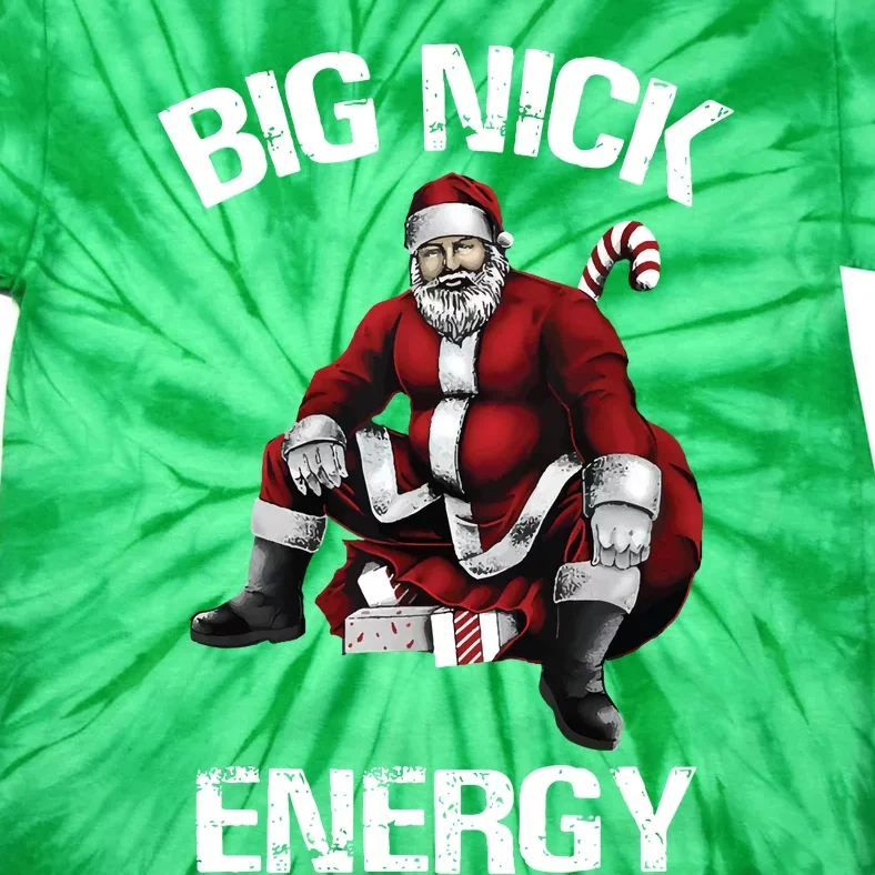 Big Nick Energy Santa Christmas Tie-Dye T-Shirt