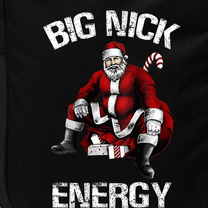 Big Nick Energy Funny Santa Christmas Impact Tech Backpack