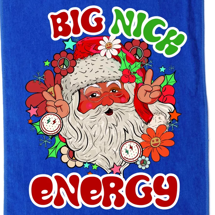 Big Nick Energy Hippie Santa Claus Christmas Peace Platinum Collection Golf Towel