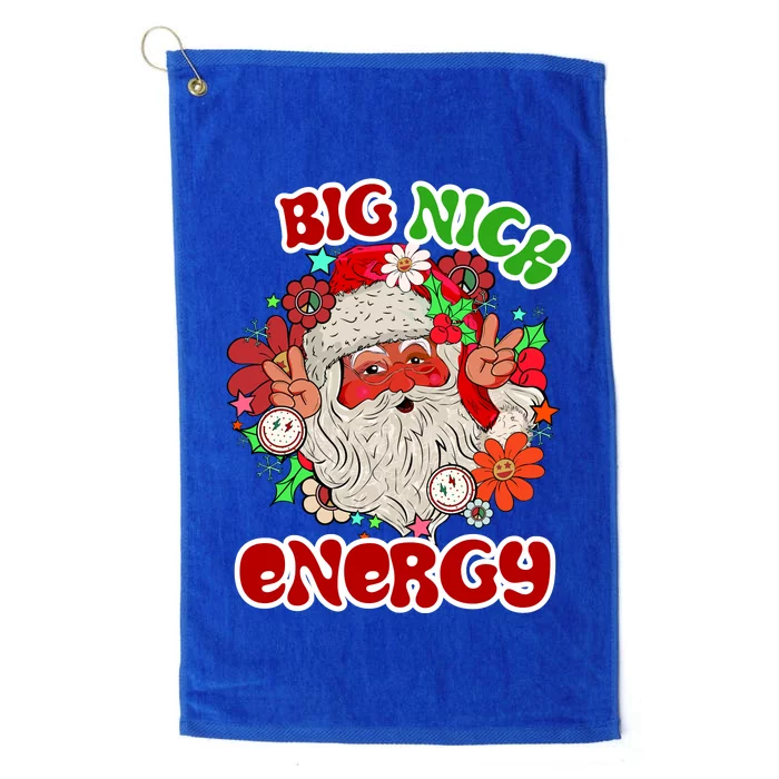 Big Nick Energy Hippie Santa Claus Christmas Peace Platinum Collection Golf Towel