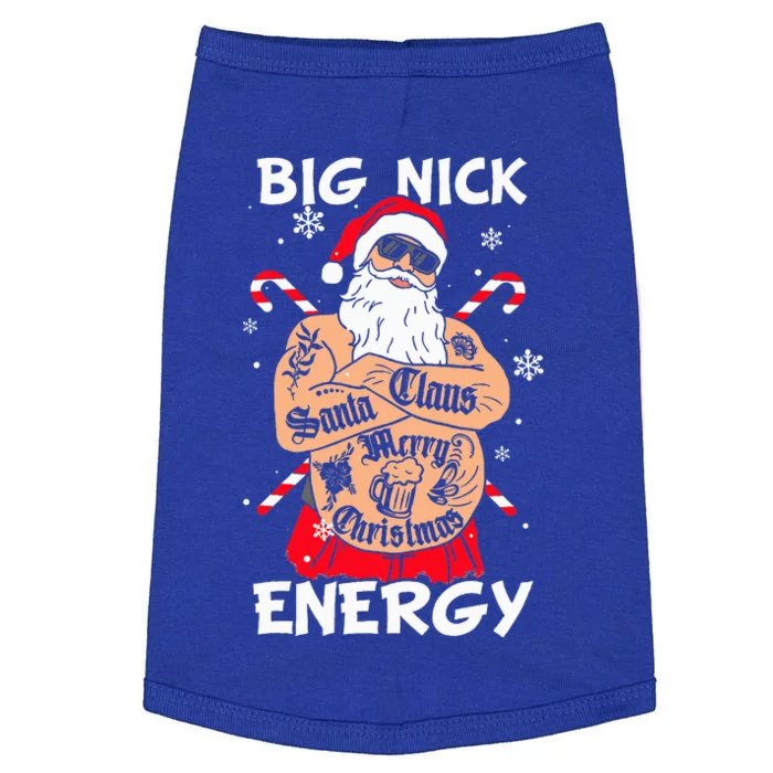 Big Nick Energy Funny Santa Christmas Family Matching Doggie Tank