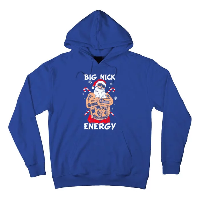 Big Nick Energy Funny Santa Christmas Family Matching Tall Hoodie